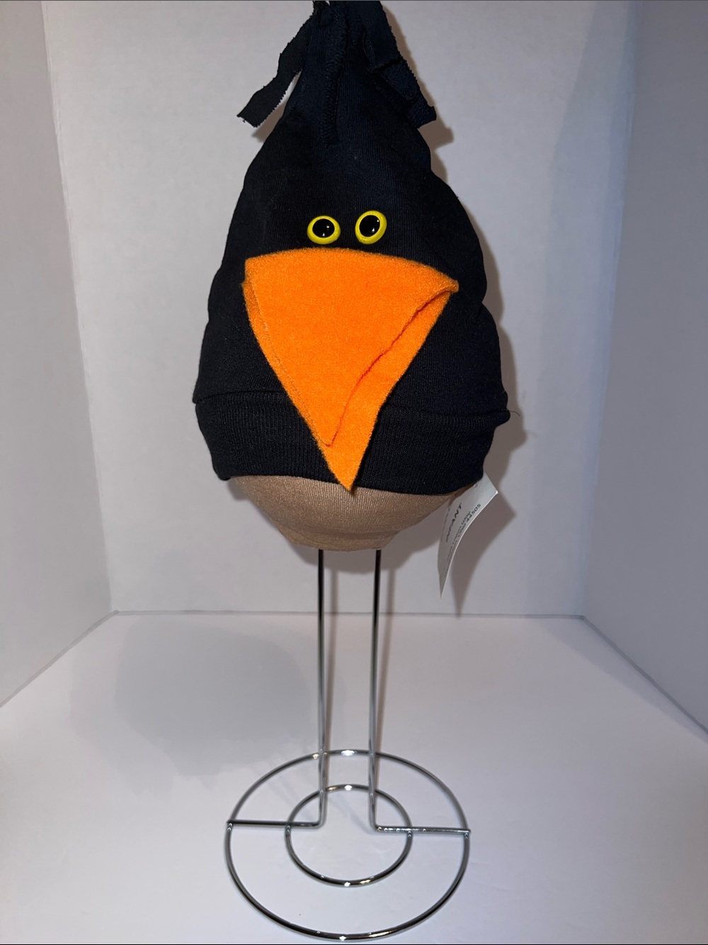 Zoodles Black and Orange Kids Black Crow Hat